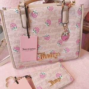 Juicy Couture Berry Sweet Mini Bag and Strawberry wallet
